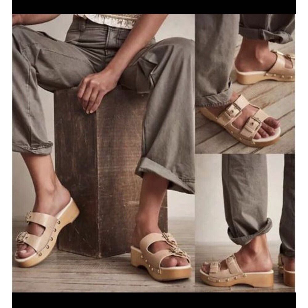 Free People Cream Sandals with Elegant Design